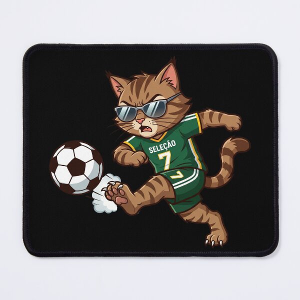 Item preview, Portugal Soccer Cat Power Shot — Selecao Number 7 Cartoon designed and sold by David Mateo ArtWorks.