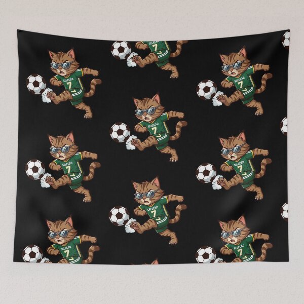 Item preview, Portugal Soccer Cat Power Shot — Selecao Number 7 Cartoon designed and sold by David Mateo ArtWorks.