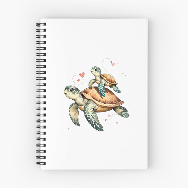 Item preview, Cute Mama Sea Turtle And Baby Watercolor designed and sold by AQUILAKREO.