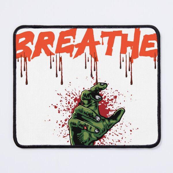 Item preview, Ironic Zombie Hand Breathe Horror Graphic Design designed and sold by GraphixByHub.