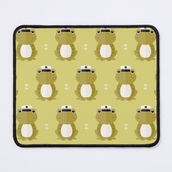 Item preview, Frogs with sailor hat on green designed and sold by reneesillus.