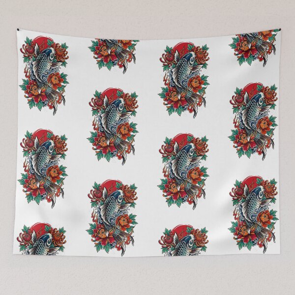 Item preview, Crimson Koi Blossom designed and sold by Irezumiya.