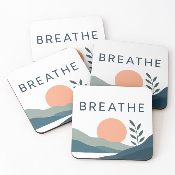 Item preview, Breathe Minimalist Landscape Art - Calm Botanical Boho Design designed and sold by GraphixByHub.
