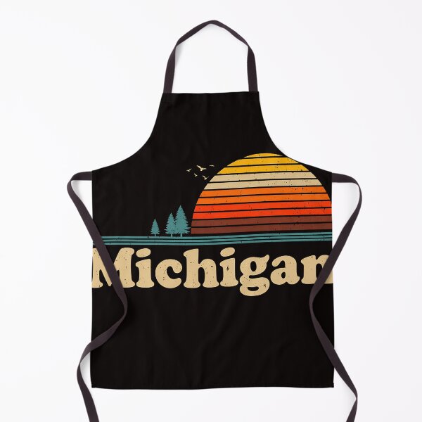 Item preview, Michigan Retro Sunset Vintage | Great Lakes State Outdoor Adventure Design designed and sold by ronakris009.