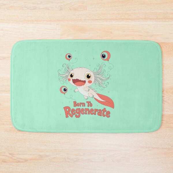 Item preview, Born To Regenerate Axolotl Cute Science Pun designed and sold by bosamji.