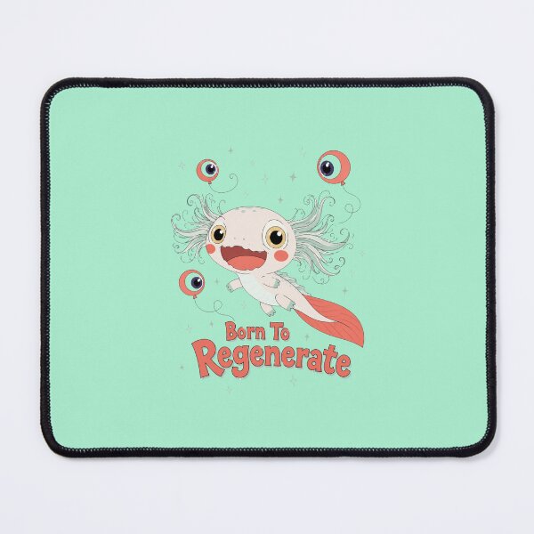 Item preview, Born To Regenerate Axolotl Cute Science Pun designed and sold by bosamji.