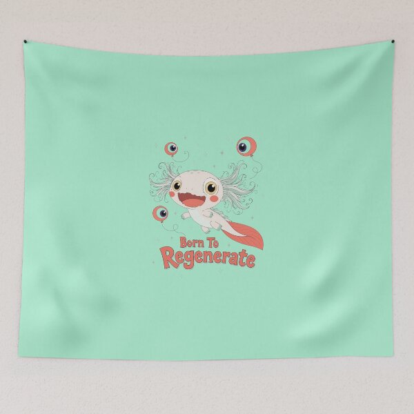 Item preview, Born To Regenerate Axolotl Cute Science Pun designed and sold by bosamji.