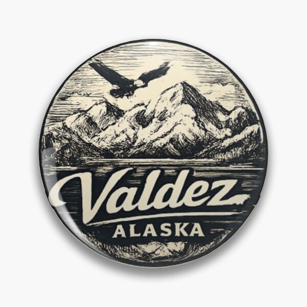 Item preview, Valdez Alaska - mountains and eagle designed and sold by DamioPolArt.
