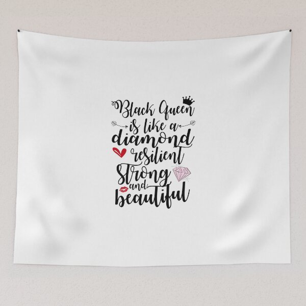 Item preview, Black Queen Is Like A Diamond Resilient Strong And Beautiful designed and sold by TheTaurus.