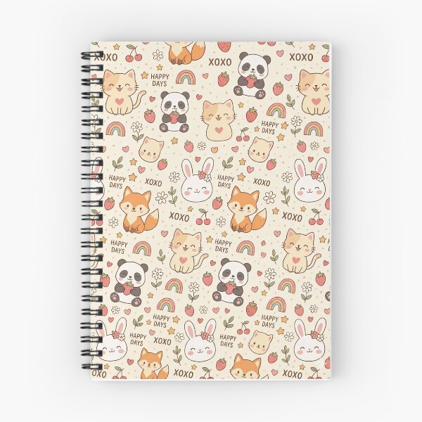 Item preview, Sweet Kawaii Pals & Happy Days Seamless Pattern designed and sold by El-Bethel23.