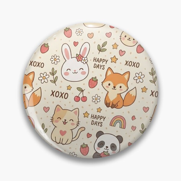 Item preview, Sweet Kawaii Pals & Happy Days Seamless Pattern designed and sold by El-Bethel23.