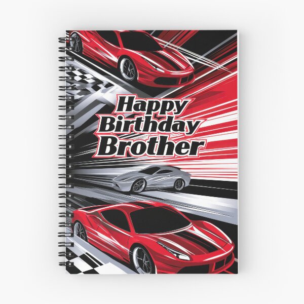 Item preview, Happy Birthday Brother Sports Car Racing Graphic Gift for Car Lovers designed and sold by Zabolotna_Art.