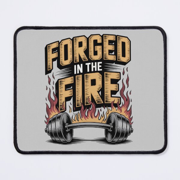 Item preview, Forged In The Fire - Gym Motivation Shirt designed and sold by Hadamah.