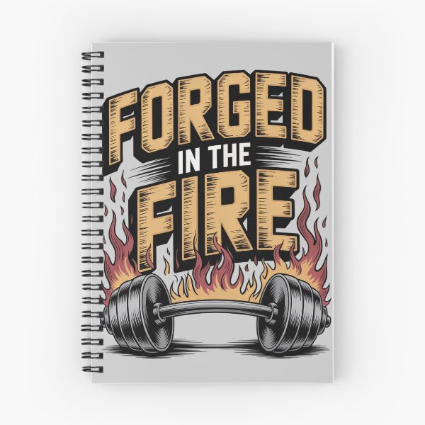 Item preview, Forged In The Fire - Gym Motivation Shirt designed and sold by Hadamah.