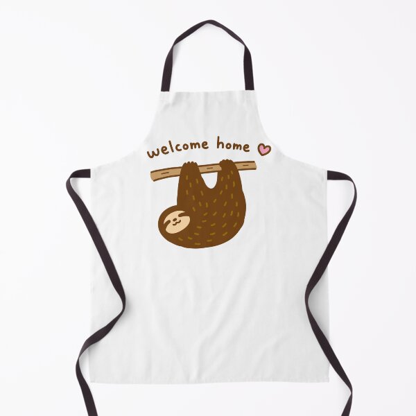 Item preview, Welcome Home ♡ — Kawaii Sloth Hanging Sticker | Cute Japanese Illustration designed and sold by naruse-design.