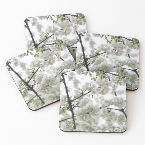 Item preview, White cherry blossoms designed and sold by pigeonlovrs.