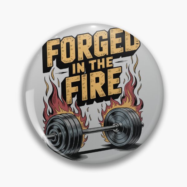 Item preview, Forged In The Fire - Gym Motivation Shirt designed and sold by Hadamah.