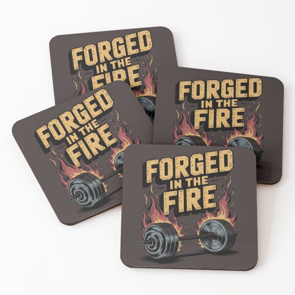 Item preview, Forged In The Fire - Gym Motivation Shirt designed and sold by Hadamah.