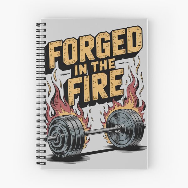 Item preview, Forged In The Fire - Gym Motivation Shirt designed and sold by Hadamah.