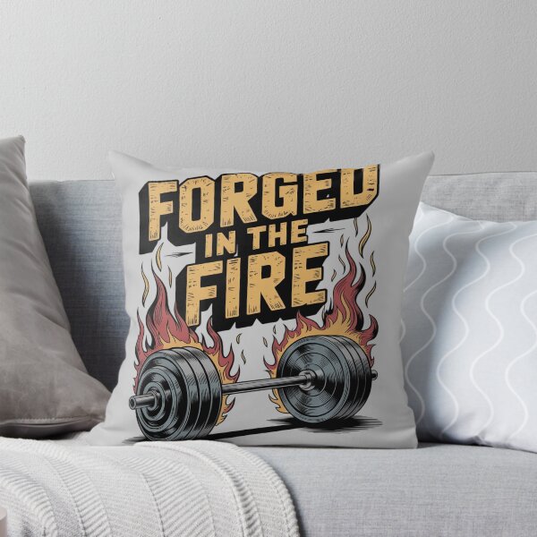 Item preview, Forged In The Fire - Gym Motivation Shirt designed and sold by Hadamah.