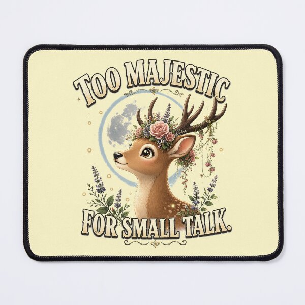 Item preview, Floral Deer Introvert Antisocial Nature Gift designed and sold by Gentlestate.
