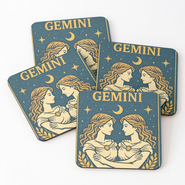 Item preview, Gemini Zodiac Sign Celestial Constellation - The Twins Magical Galaxy Starry Astrology Horoscope Art Birthday Gift Earth Sign Aesthetic designed and sold by Zaitmiprints.