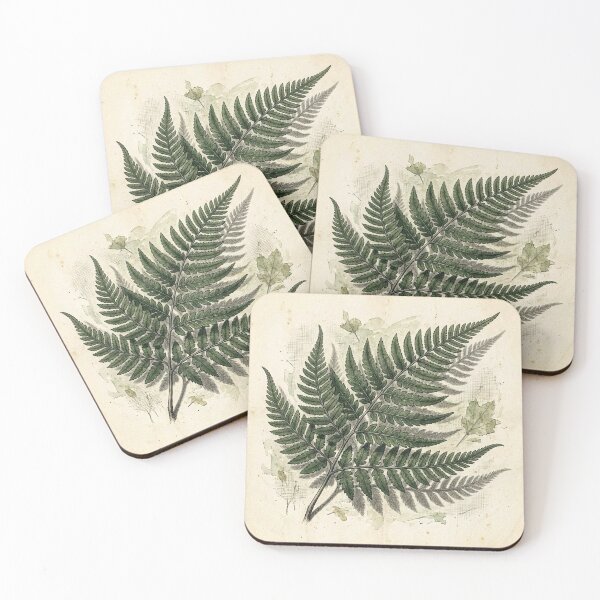 Item preview, Midnight Herbarium IV – Shadow Fern designed and sold by Roberta Calabrese.