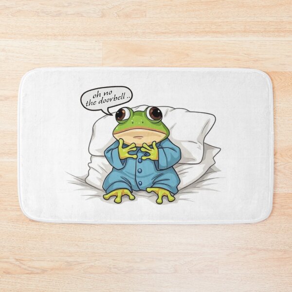 Item preview, Oh No The Doorbell Funny Frog Meme designed and sold by BeautifulVibe.