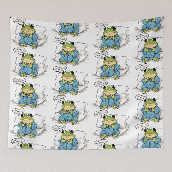 Item preview, Oh No The Doorbell Funny Frog Meme designed and sold by BeautifulVibe.