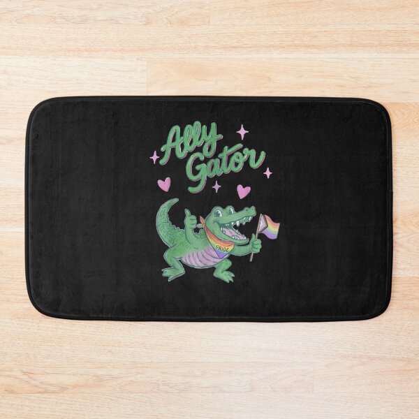 Item preview, Ally Gator Pride Month Rainbow Flag Gay LGBT Ally Alligator designed and sold by FrankIsabel.