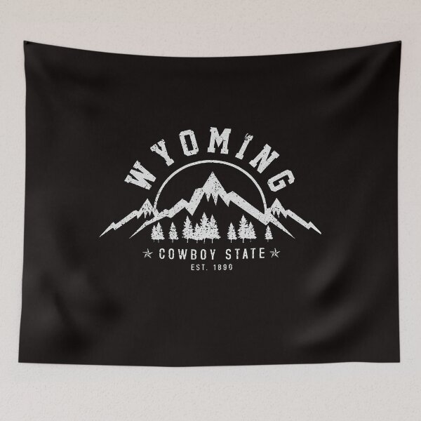 Item preview, Wyoming Vintage Outdoors Retro Sunset | Cowboy State Hiking Adventure Design designed and sold by ronakris009.