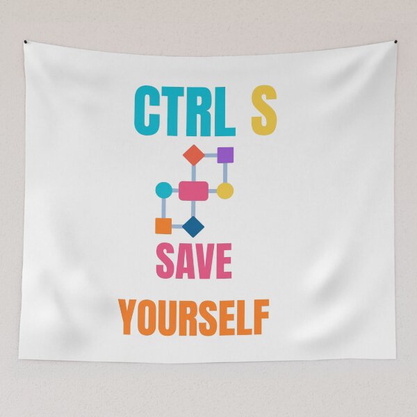 Item preview, CTRL S Save Yourself Funny Programmer Tech Humor Graphic designed and sold by GraphixByHub.