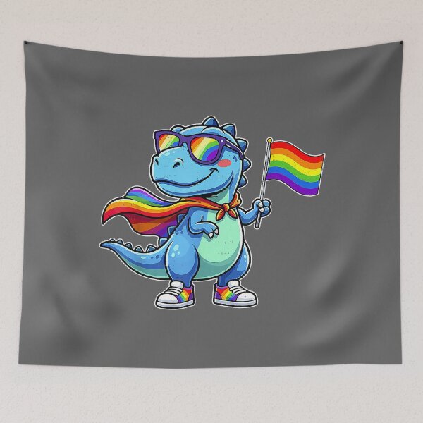Item preview, Cute Dinosaur Rainbow LGBTQ Gay Pride Dino Boys Toddler Kids designed and sold by KristineLi.