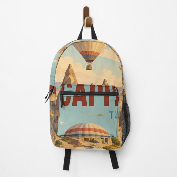 Item preview, Cappadocia Turkey Vintage Retro Travel Poster designed and sold by Ar0undTheW0rld.