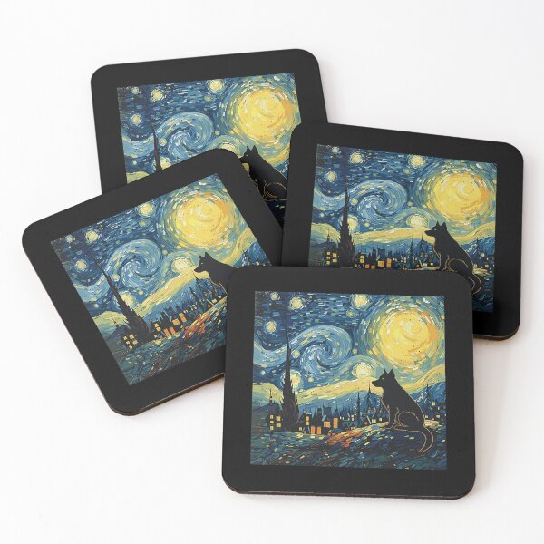 Item preview, Husky Starry Night Van Gogh Art Dog Lover Men Women designed and sold by Littermin.