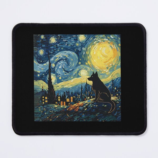 Item preview, Husky Starry Night Van Gogh Art Dog Lover Men Women designed and sold by Littermin.