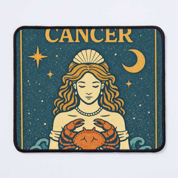 Item preview, Cancer Zodiac Sign Celestial Crab Goddess - Moon Child Water Sign Astrology Constellation Fantasy Art Birthday Gift Earth Sign Aesthetic designed and sold by Zaitmiprints.