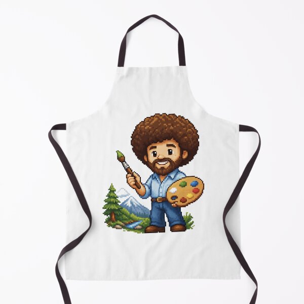 Item preview, Bob Ross Retro Pixel Painter Fan Art designed and sold by ANiyati.
