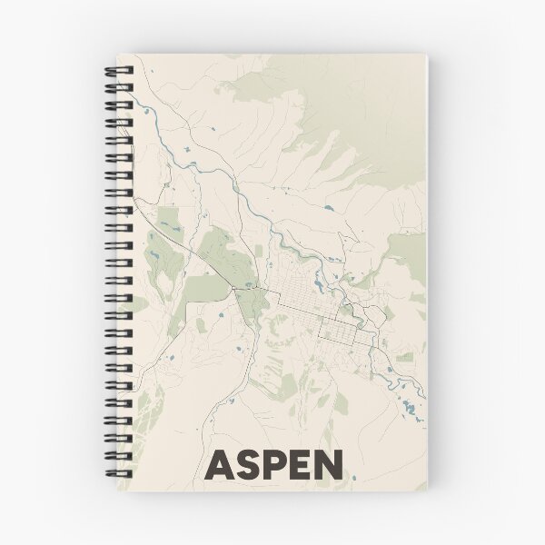 Item preview, Aspen Map designed and sold by MapsNerd.