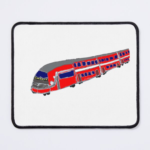Item preview, Red Modern Train Passenger Express Locomotive designed and sold by Shirdeutch.
