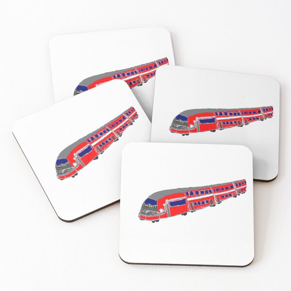 Item preview,  Red Modern Train Passenger Express Locomotive designed and sold by Shirdeutch.
