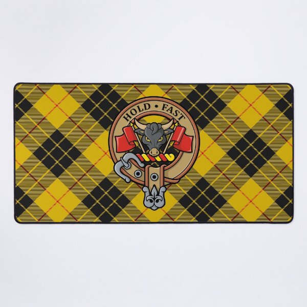 Artikelvorschau, Wappen des Clan MacLeod über gelbem Tartan entworfen und verkauft von sifis.