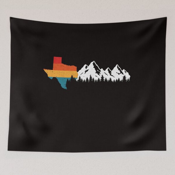 Item preview, Texas Retro Mountains Vintage | Lone Star State Outdoor Adventure Design designed and sold by ronakris009.