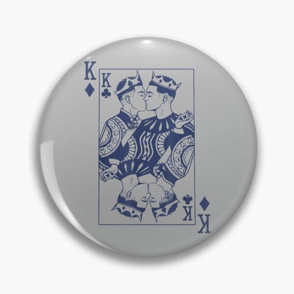 Item preview, King of Hearts Gay Couple Playing Cards LGBTQ Pride Month designed and sold by mjohnson9.