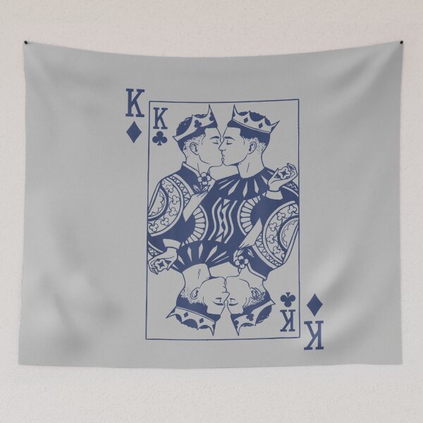 Item preview, King of Hearts Gay Couple Playing Cards LGBTQ Pride Month designed and sold by mjohnson9.
