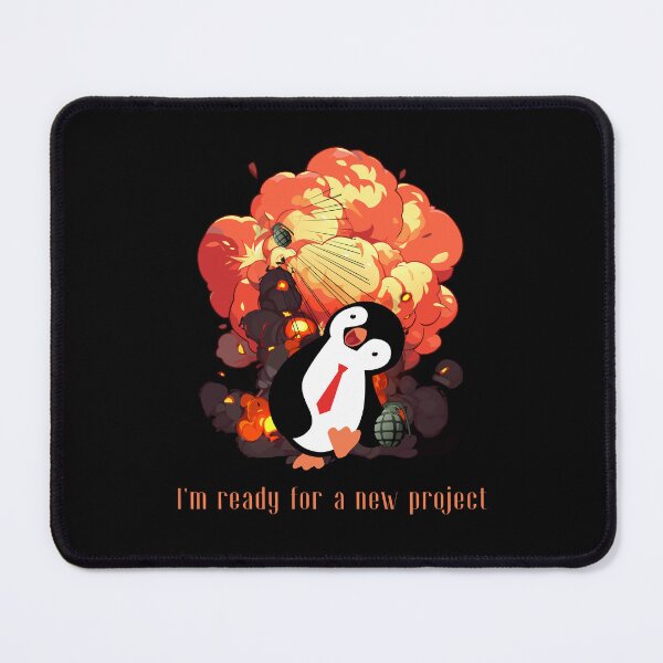 Item preview, Cute Penguin Explosion Corporate Humor I'm Ready for a New Project designed and sold by UTkiKK.