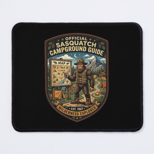 Item preview, Sasquatch Campground Guide - Vintage Outdoor Adventure designed and sold by PGRprint.