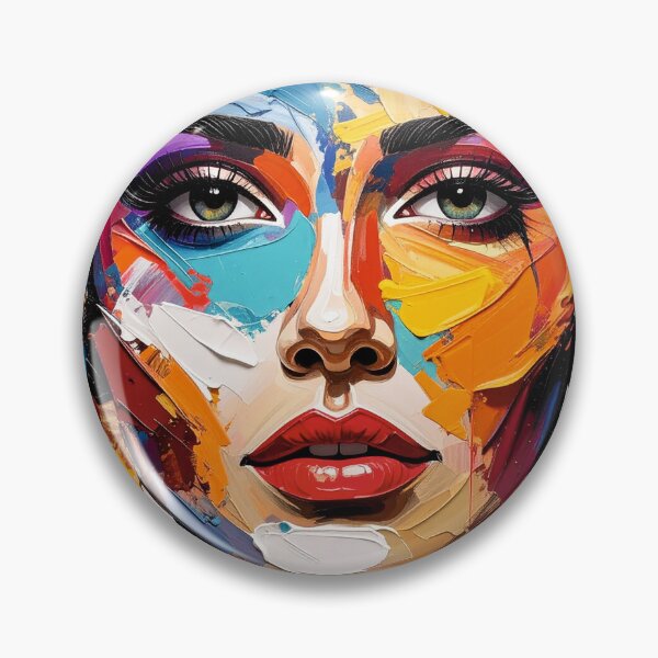 Item preview, a woman's face created from many paints designed and sold by PawelZmich.