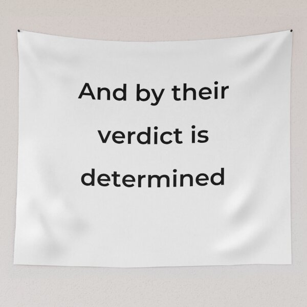 Item preview, "And by their verdict is determined" - print black designed and sold by ariksworld.