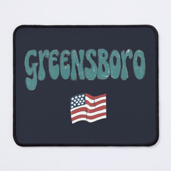 Item preview, Greensboro North Carolina Cute Skyline Colorful City designed and sold by HowToCanadian.